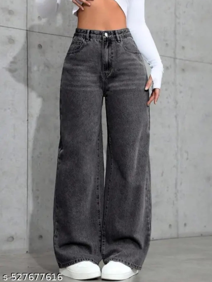 Wide leg jeans for women