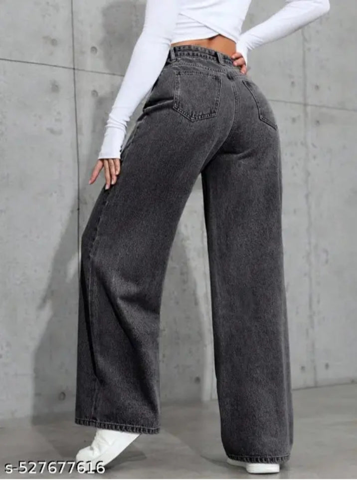 Wide leg jeans for women