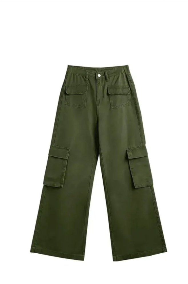 Straight fit DENIM jeans (6 pocket cargo)