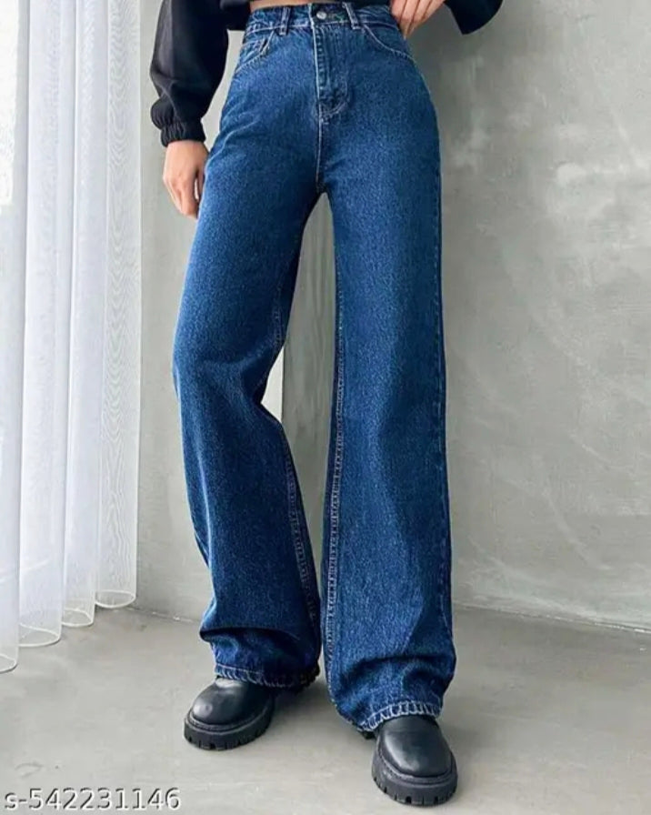 9X DENIM wide leg jeans