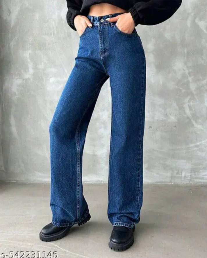 9X DENIM wide leg jeans