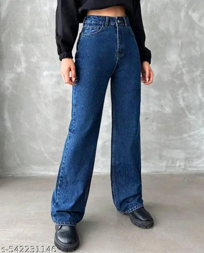 9X DENIM wide leg jeans